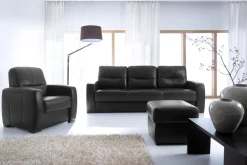 Komplet wypoczynkowy skórzany YUKA