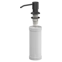 Komplet zlewozmywak QUADRON czarny MAX 77x44 cm z akcesoriami