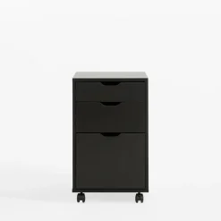 Kontenerek na kółkach LYRICE, kolor czarny