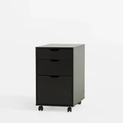 Kontenerek na kółkach LYRICE, kolor czarny