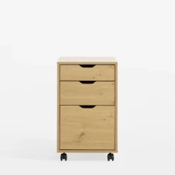 Kontenerek na kółkach LYRICE, kolor dąb