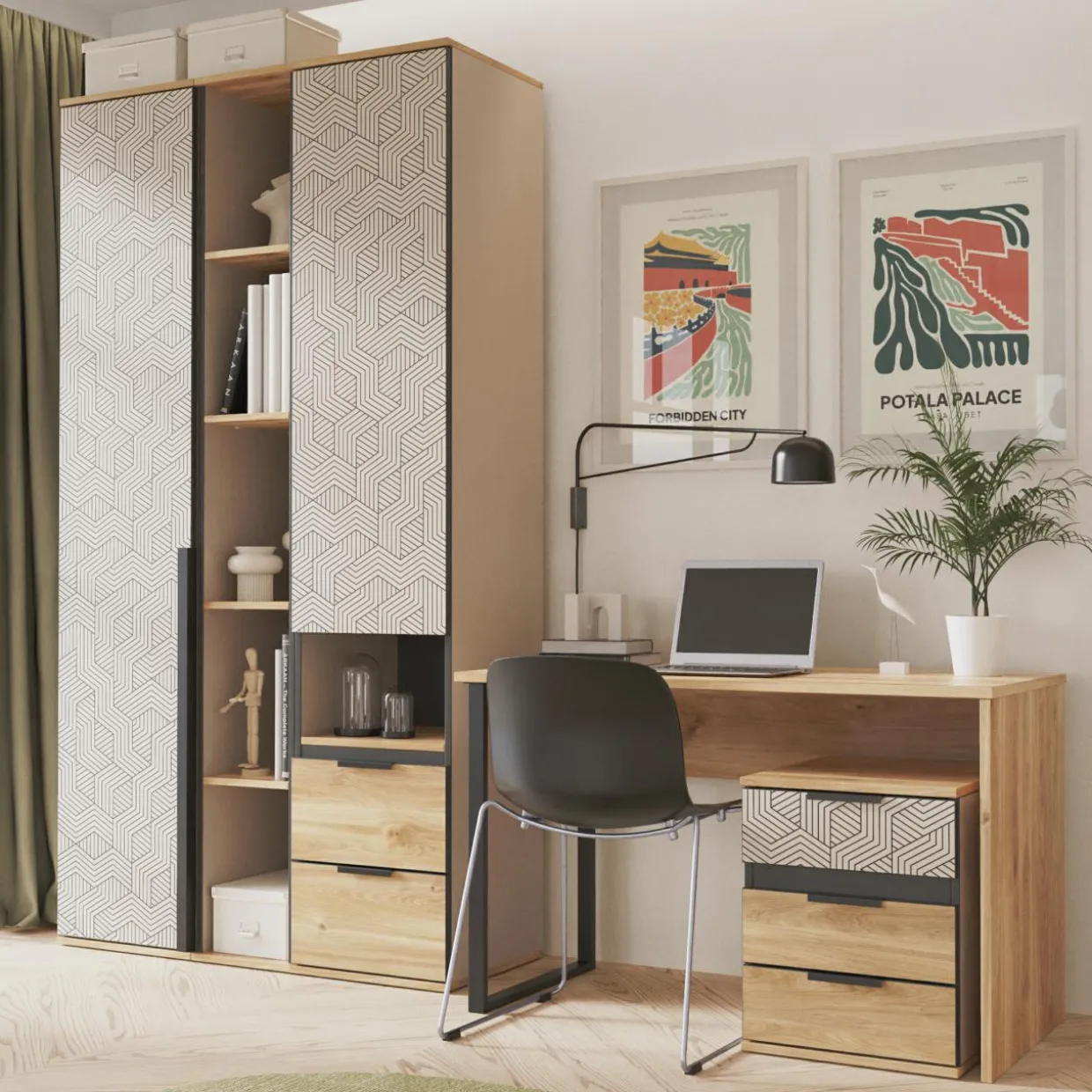 Kontenerek z szufladami MAZE