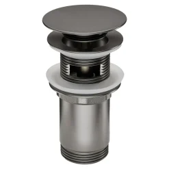 Korek do umywalki bidetu uniwersalny CLICK-CLACK titanium NHC D10U