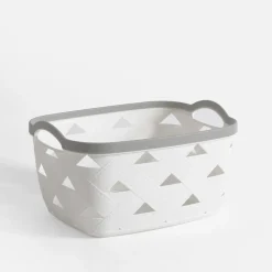 Kosz do przechowywania biały 30x23,2x16,8 cm