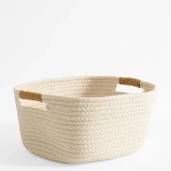 Kosz do przechowywania biały 32x28x15 cm