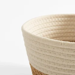 Kosz do przechowywania biały 21x15 cm