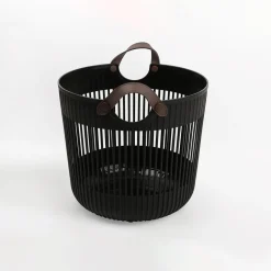 Kosz do przechowywania czarny 35x35x32 cm