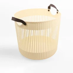 Kosz do przechowywania jasny beż 41x38 cm