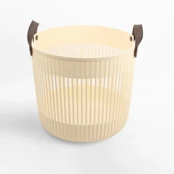 Kosz do przechowywania jasny beż 35x32 cm