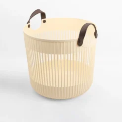 Kosz do przechowywania jasny beż 35x32 cm