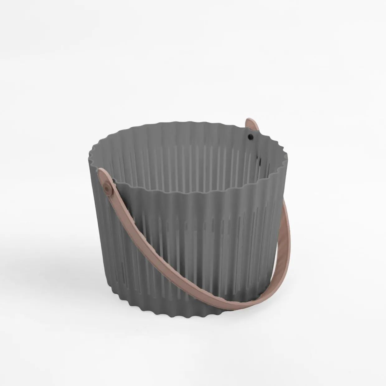 Kosz do przechowywania szary 26x18 cm