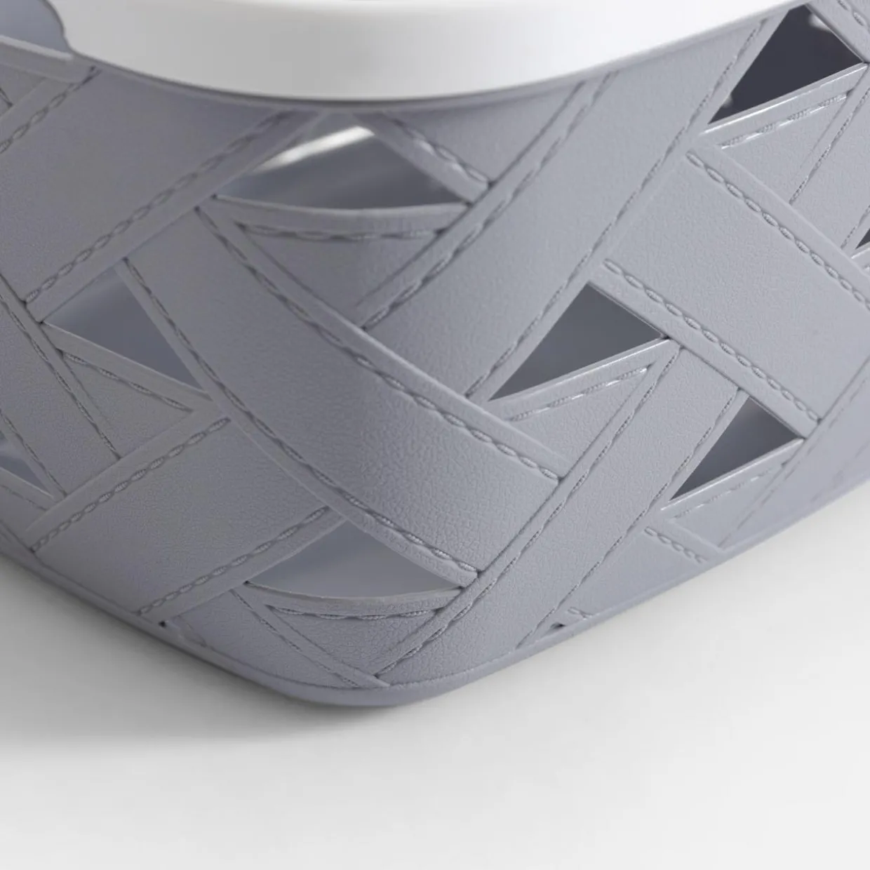 Kosz do przechowywania szary 30x23,2x16,8 cm