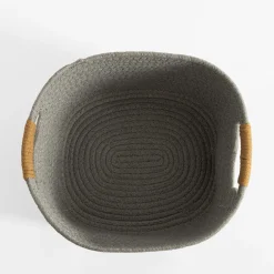 Kosz do przechowywania szary 32x28x15 cm