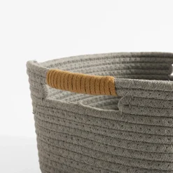 Kosz do przechowywania szary 32x28x15 cm