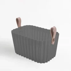 Kosz do przechowywania szary 29x18x14,5 cm