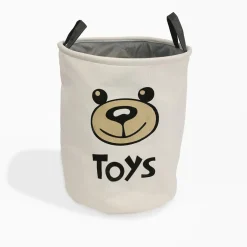 Kosz do przechowywania zabawek biały 32x32x40 cm
