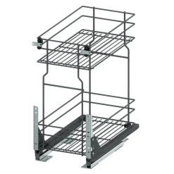 Kosz dolny cargo mini do kuchni metal grafit 30/2 (10/MZMF) INSIDE