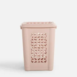 Kosz na bieliznę różowy PER 60 l