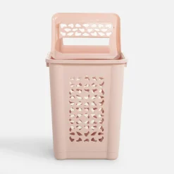 Kosz na bieliznę różowy PER 60 l