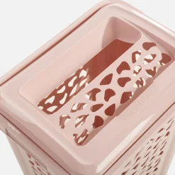 Kosz na bieliznę różowy PER 60 l