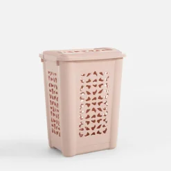 Kosz na bieliznę różowy PER 60 l