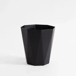 Kosz na śmieci czarny 24 cm