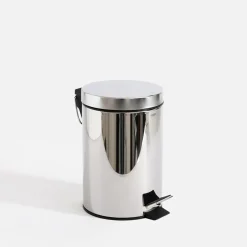 Kosz na śmieci z pedałem srebrny 3L