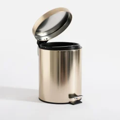 Kosz na śmieci z pedałem złoty 5L