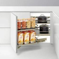 Kosze do cargo narożnego, champagne gold