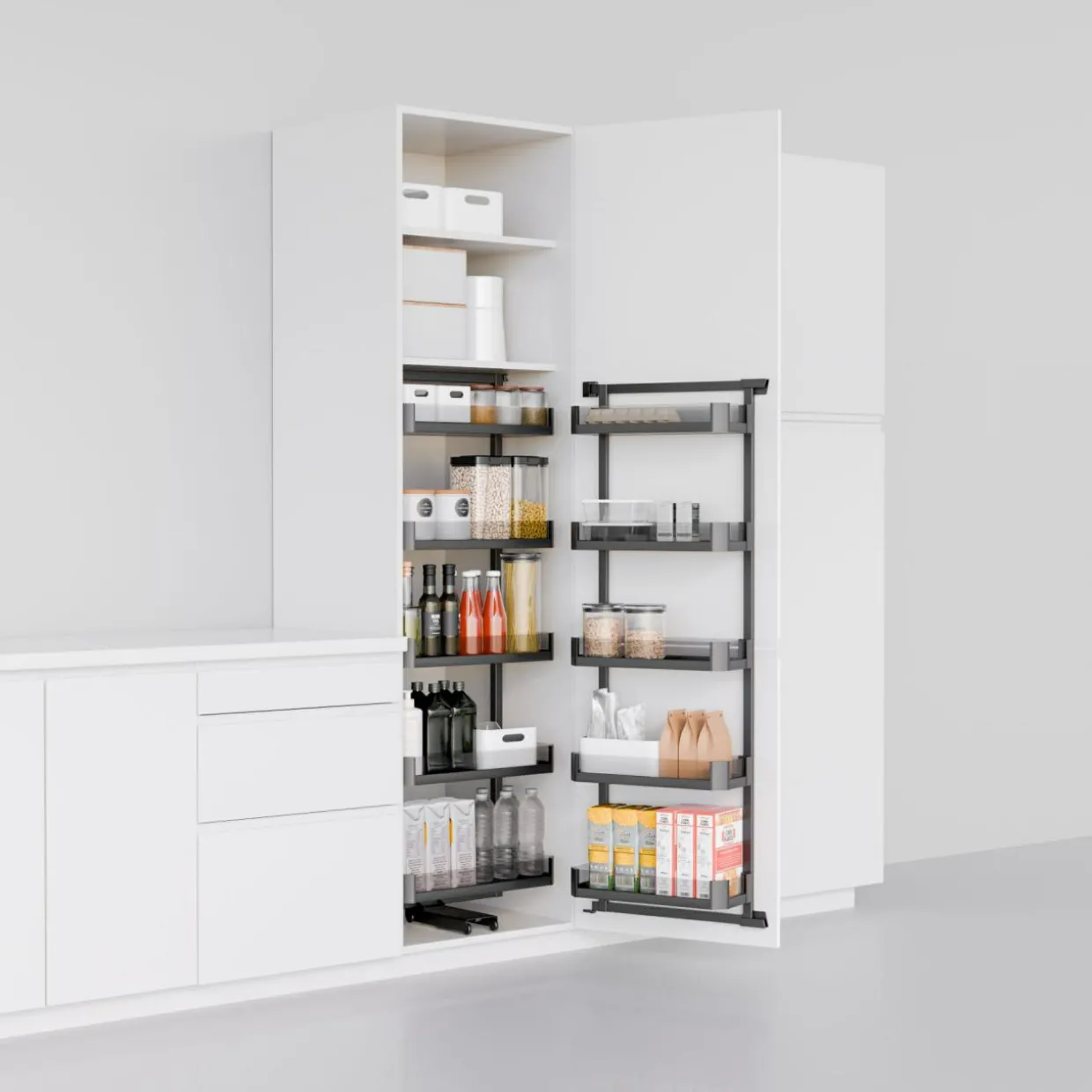 Kosze do cargo wysokiego, highclass grey