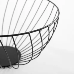 Koszyk na owoce, czarny, 25 cm