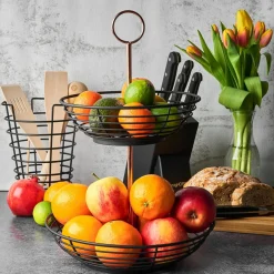 Koszyk na owoce 2-poziomowy STARKE HARPER 28,5x42 cm