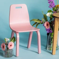 Krzesełko dziecięce różowe MAJA
