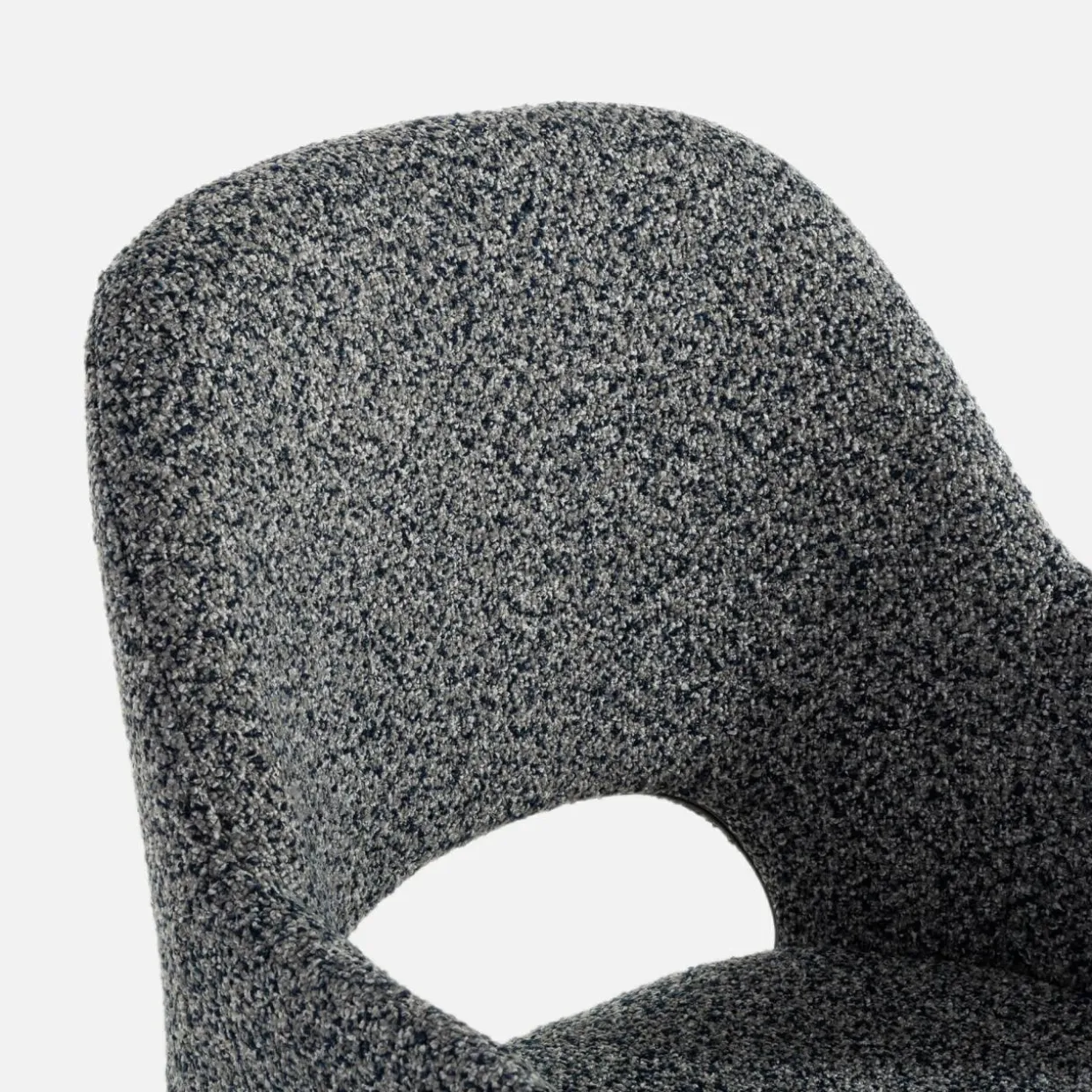 Krzesło barowe tapicerowane szare FILIE