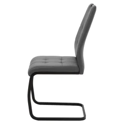 Krzesło na płozie szare ATOLA