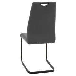 Krzesło na płozie szare ATOLA