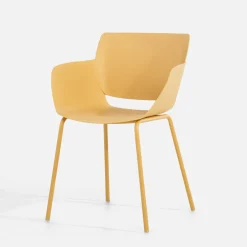 Krzesło ogrodowe FANEMALE żółte