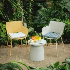 Krzesło ogrodowe FANEMALE żółte
