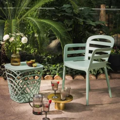 Krzesło ogrodowe HEMISTO jasnozielone