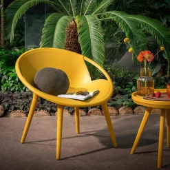 Krzesło ogrodowe HETTIMA żółte