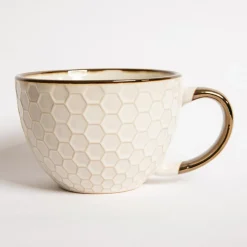 Kubek ceramiczny plaster miodu BRESCA JUMBO 440 ml