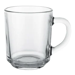 Kubek przeźroczysty z uchem STANDARD 250 ml