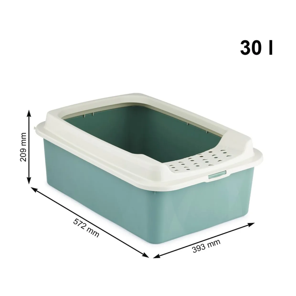 Kuweta dla kota otwarta zielona ECO BONNIE