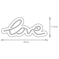 Lampa dekoracyjna LED NEON LOVE