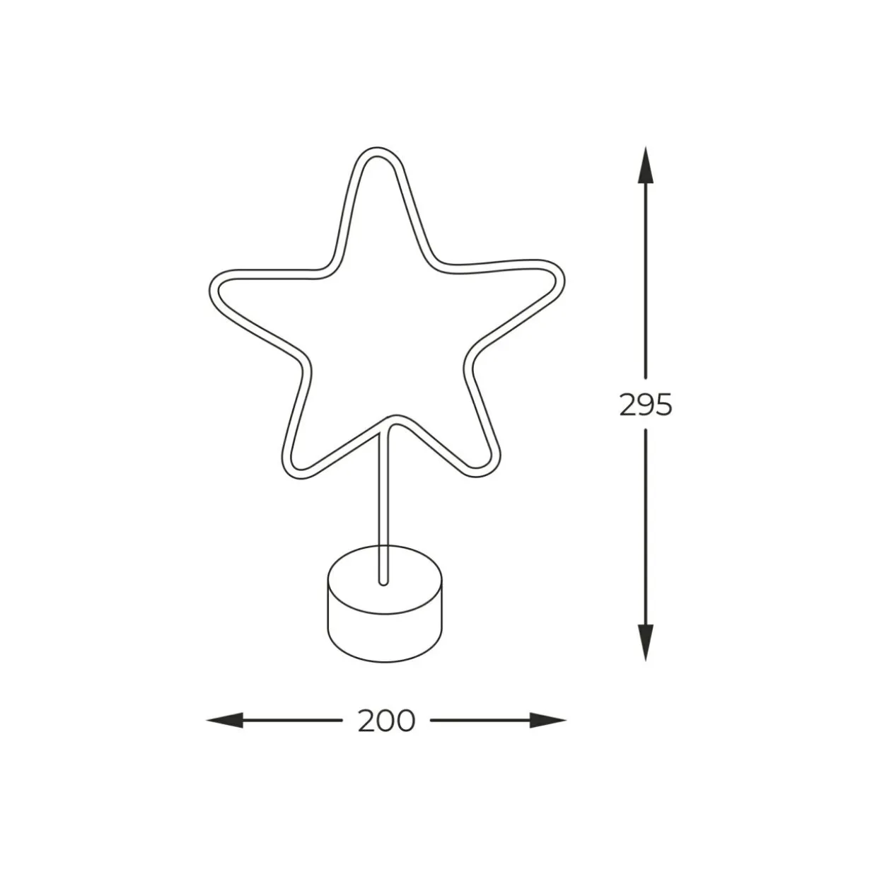 Lampa dekoracyjna LED STAR
