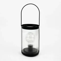 Lampa dekoracyjna z uchwytem LED czarna 10,5x15,8 cm