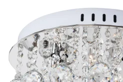 Lampa glamour z wiszącymi ozdobami