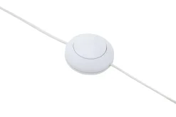 Lampa na drewnianym trójnogu abażur biały DOVE