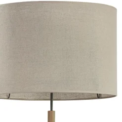 Lampa podłogowa abażur szary DEVA NATURE