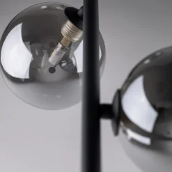 Lampa podłogowa czarna ESTERA